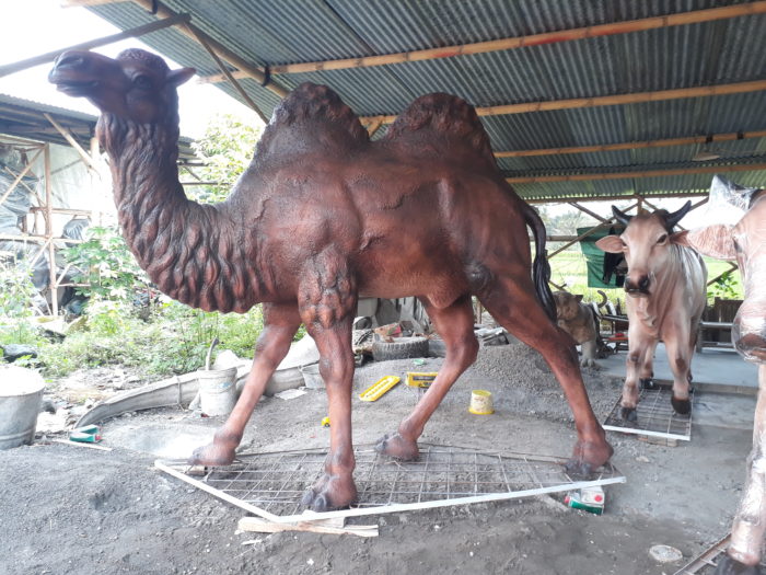 Cara Membuat Patung Unta Patung Unta Bambu Kerangka Patung Unta