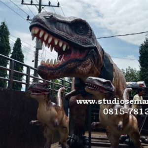 Patung Batu Muntilan Patung Dinosaurus Set Patung Dino