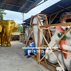 Patung Kelinci Taman Patung Dekorasi Kelinci Patung Hewan 3d