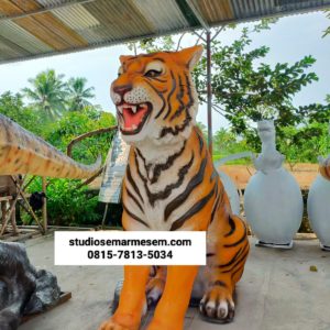 Patung Macan Duduk Patung Magelang Membuat Replika Patung