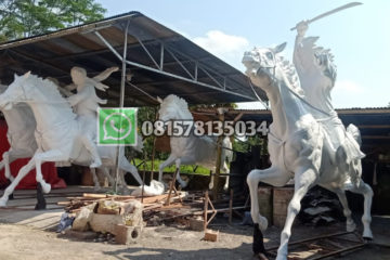 Patung Kuda Kuda Fiberglass Maskot Perumahan