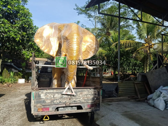 Patung Gajah Maskot Gajah Patung Gajah Fiberglass